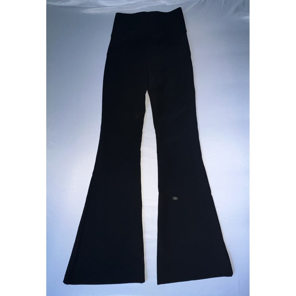 SiinSiin Black High Rise Fitted Wide Leg Athletic Yoga Pants - Picture 8 of 8